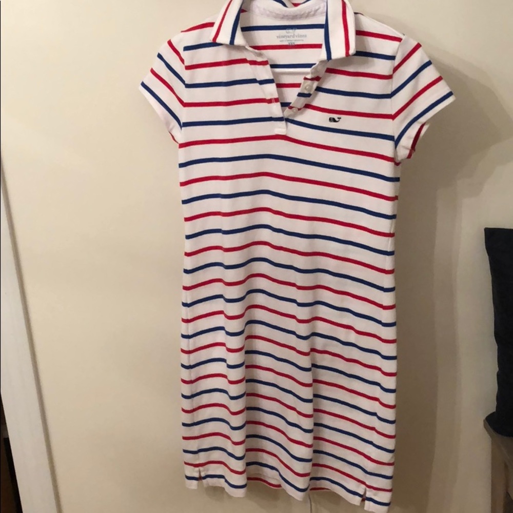 SOLD Red, White and Blue Vineyard Vines Polo Dress